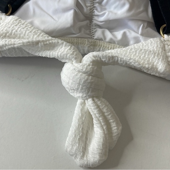 Jantzen Bikini Swim Top White Black Size 6 - Picture 8 of 13